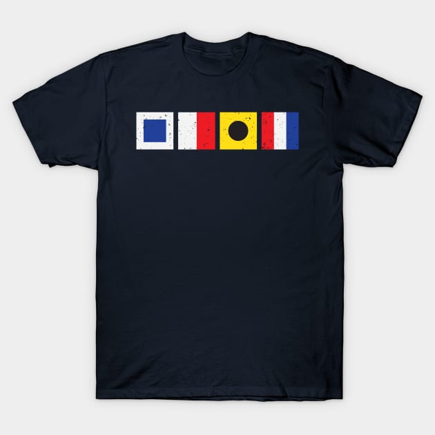 "Naughty"-cal Flag : S - H - * -T T-Shirt by CKline